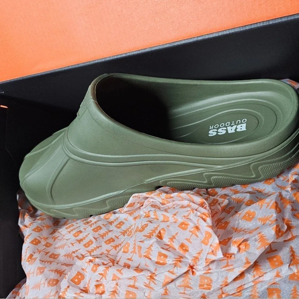 Bass Outdoor Field Slide Mens 10‎ Green Waterproof EVA Foam Clogs BA12F006 NEW